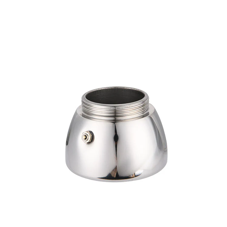 Nuevo estilo 300 ml de acero inoxidable de la base de cristal personalizado cafetera expreso Moka Olla Cocina Vintage Cafetera