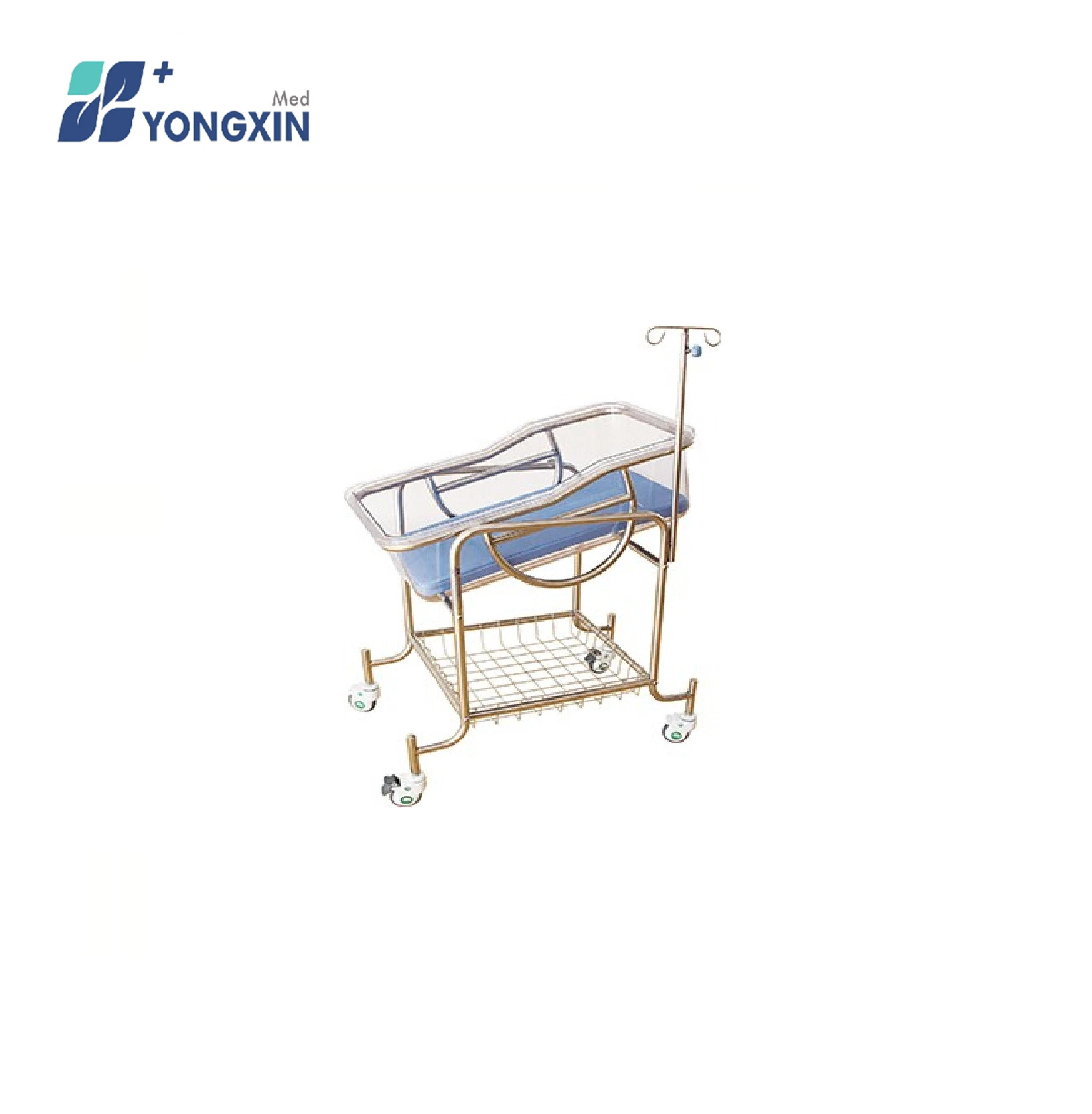 Yx-B-1 ABS niño bebé cuna con colchón, un bebé de plástico de carro con Moisés, carrito de bebé pediátrica para la venta, Hospital Cama bebé