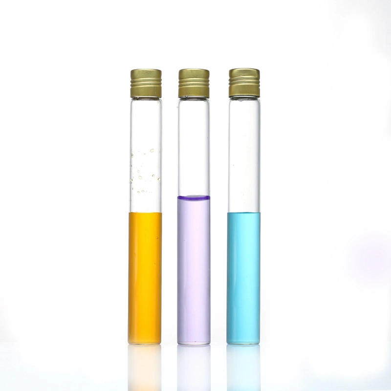 أنابيب اختبار الزجاج من درجة الطعام Boro3.3 مع الفلين في المختبر