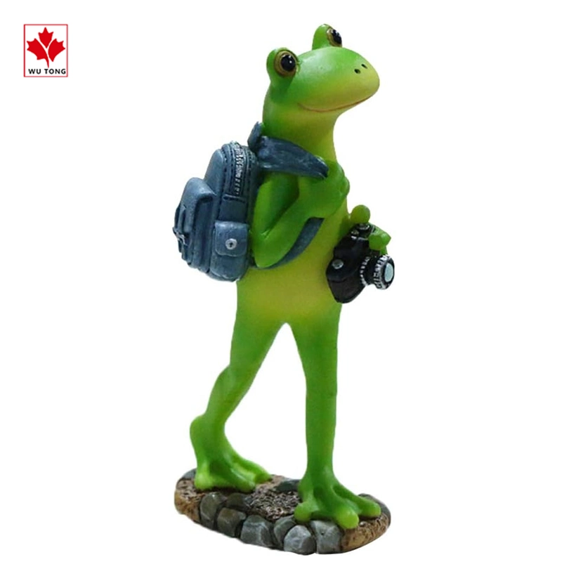 Standing Frog Statue Miniatur Frosch Figur Harz Frosch Figuren Frosch Sammlerfigur
