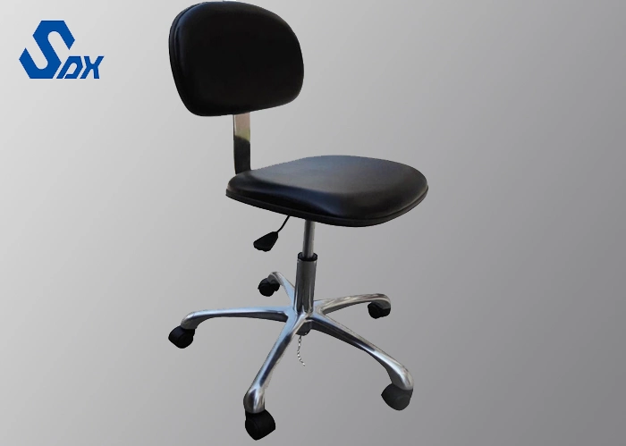 Hot Sale Cleanroom PU Leather Metal Chains ESD Chair Antistatic Chair