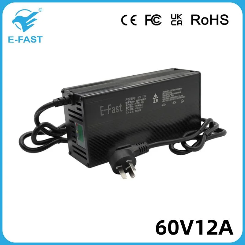 Hot Selling 60V 12A Ebike Battery Charger for 17s 71.4V Lithium Battery Pack