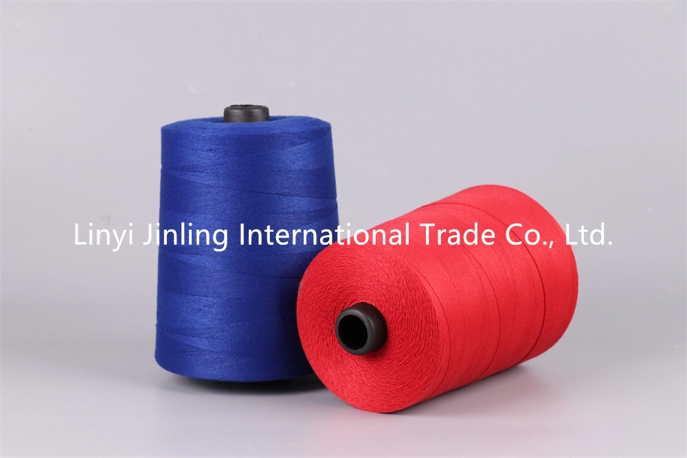 100 Polyester Yarn China Manufacturers Cationic Spun Polyester Yarn Blends Cotton 100% Polyester Spun Yarn