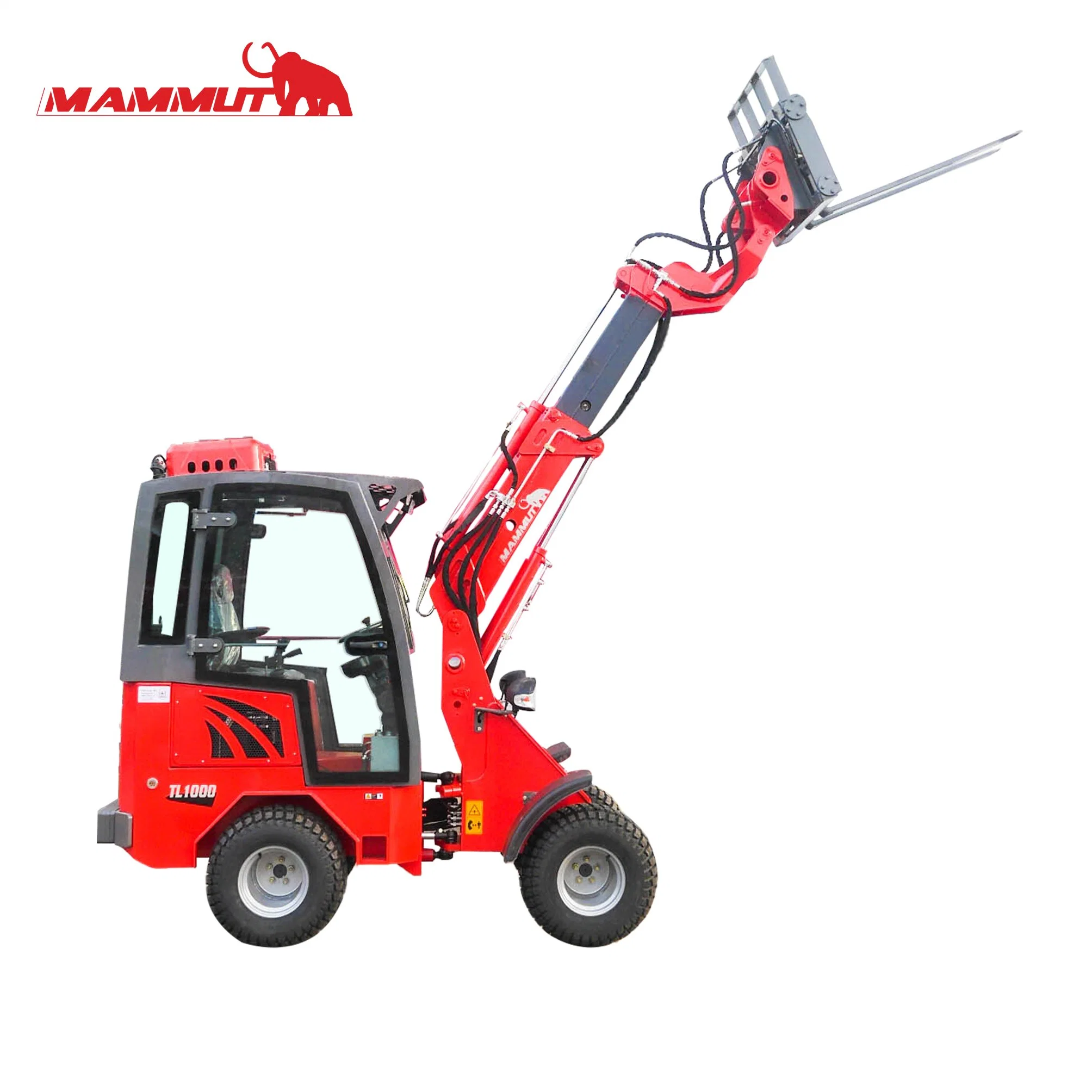 Telescopic Arm Mini Loader Electric Joystick Mini Front End Wheel Loader