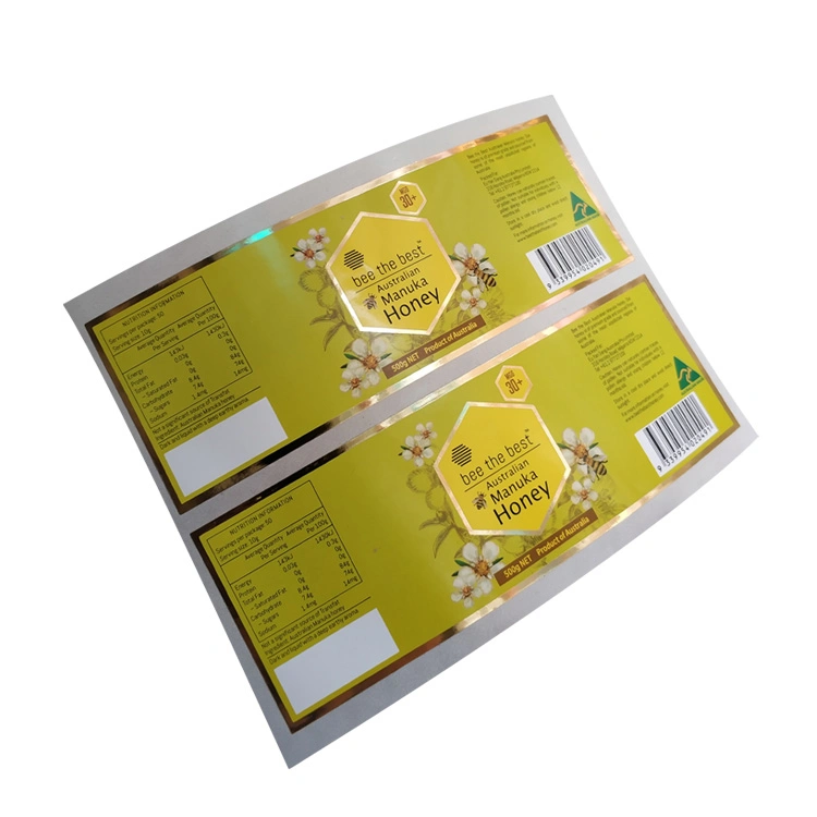 Plastic Package Sticker for Wine Bottle Beer Bottle Label Printing