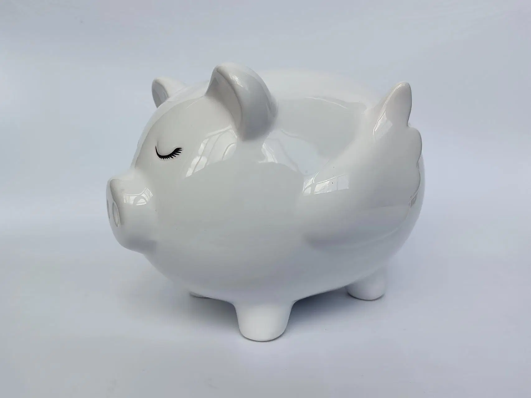 Cartoon Money Saving Box Kids Ceramic Piggy Coin Bank for Gifts