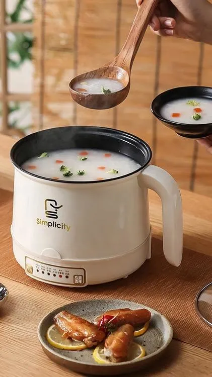 Electric Cooker Multifunctional Double Layer Noodle Cooker Electric Mini Cooking Pot