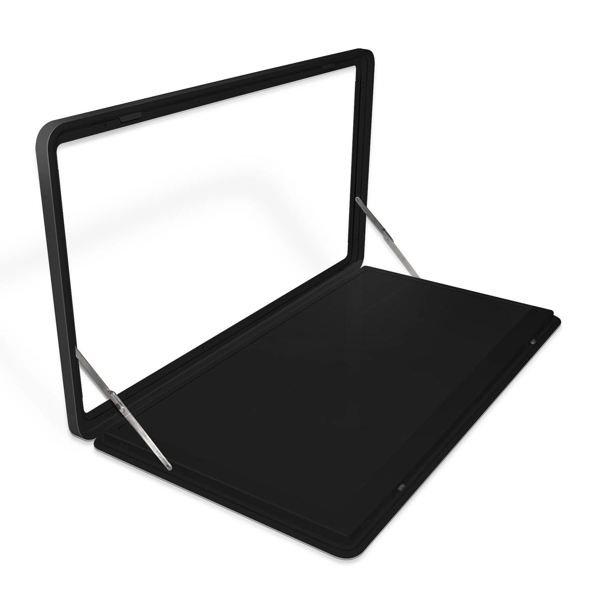 Los campistas de aleación de aluminio accesorios mesa de comedor al aire libre, Plegado colgantes exterior blanco y negro, RV Ficha colgante externos