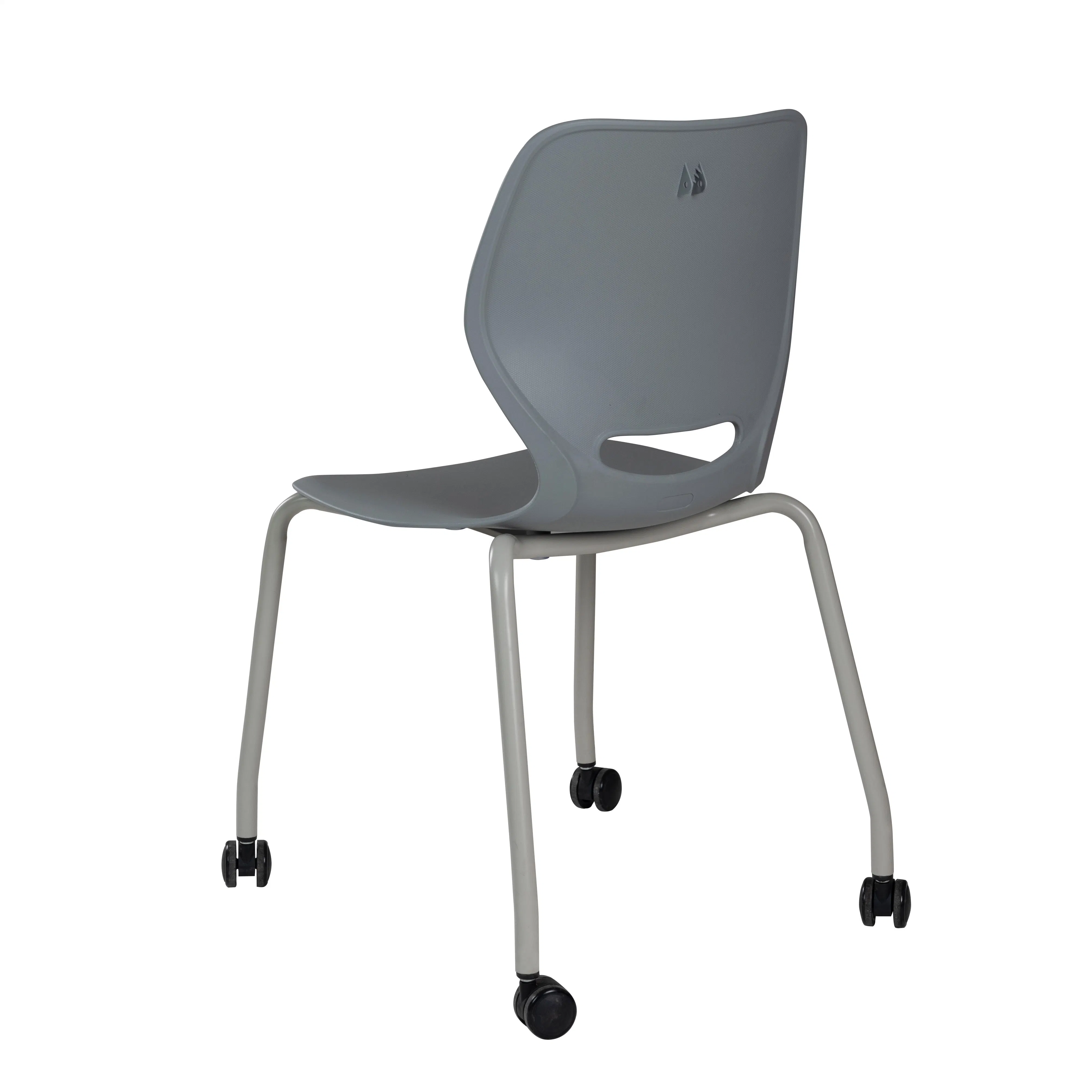 2023 New Mold School Chair Meeting Chair; Training Chair with Wheels; Office Furniture Factory Price