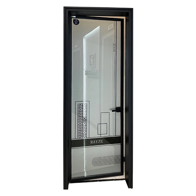 Fábrica Venta importación Swing Puerta con Artesanía vidrio SS 304 Mango