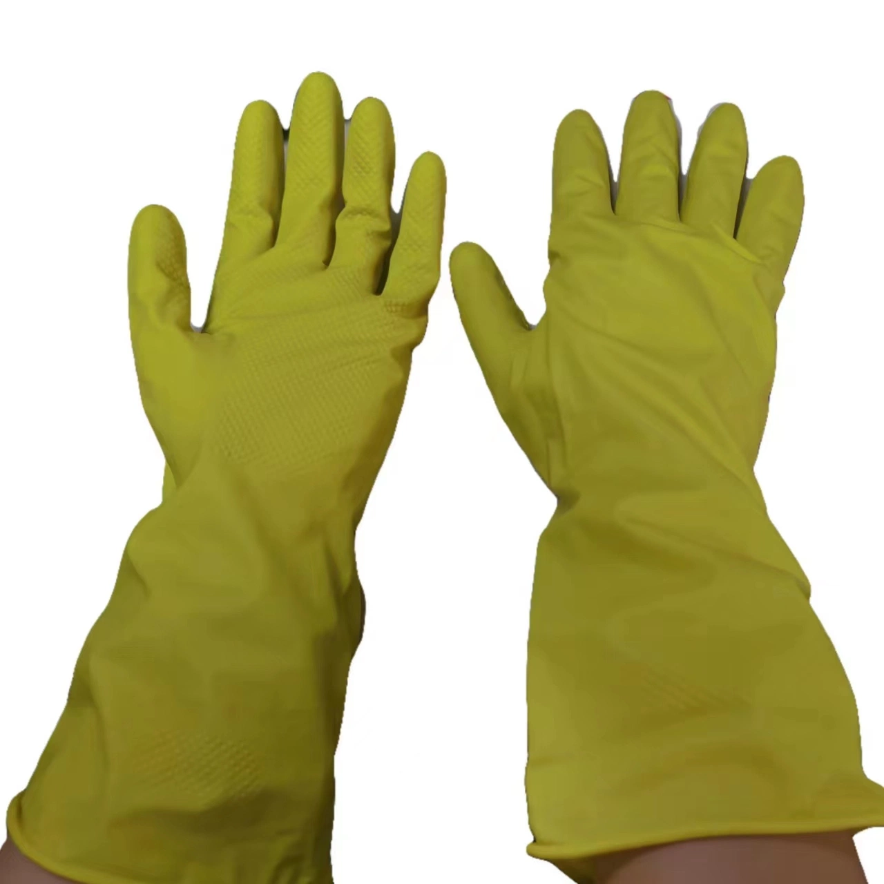 Washing Dishes Washing Clothes Cleaning Waterproof Plus Thickness Rubber Leather Gloves