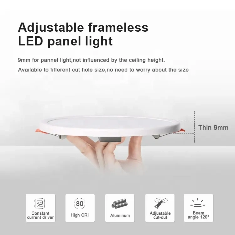 Libre apertura Ultra Slim luces Lámpara de techo 6W/8W/15W/20W luz Panel LED Empotrables