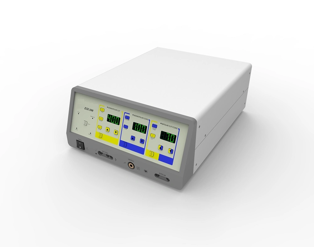 Fabricante chino Quirófano Salida de alta potencia 400W de alta frecuencia de la unidad de electrocirugía