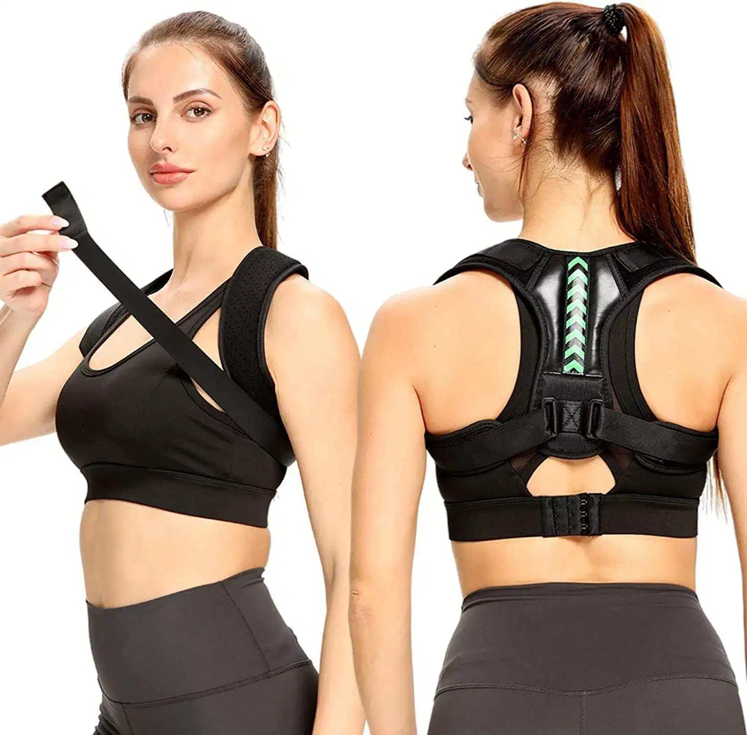 Adjustable Back Shoulder Posture Corrector Belt Clavicle Spine Support Reshape Your Body Home Office Sport Upper Back Neck Brace