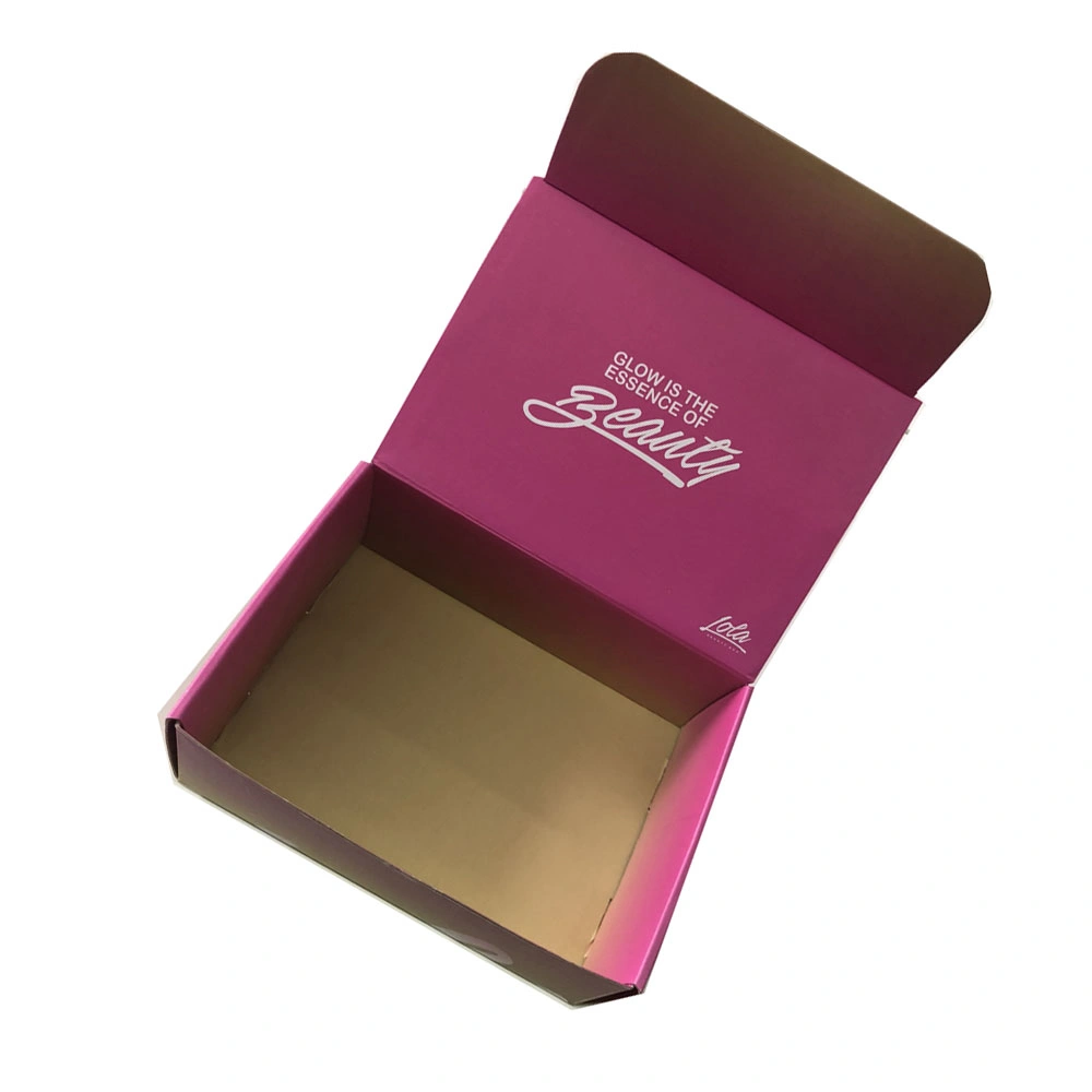 Printed Paper Packaging Box Cream Paper Cosmetics Packaging Boxes with Gold Foil Stamping