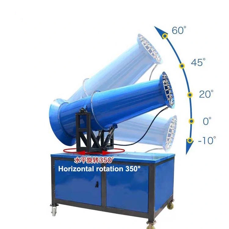 Veículo de máquina de nevoeiro móvel Cannon Water Fog montado para agricultura Protecção do ambiente