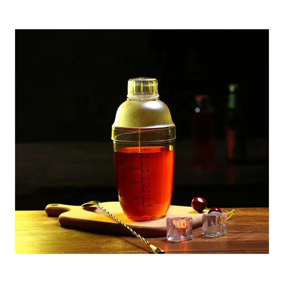 Transparent 350ml Wine Mixing Bottle with Scale PC Cocktail Shaker