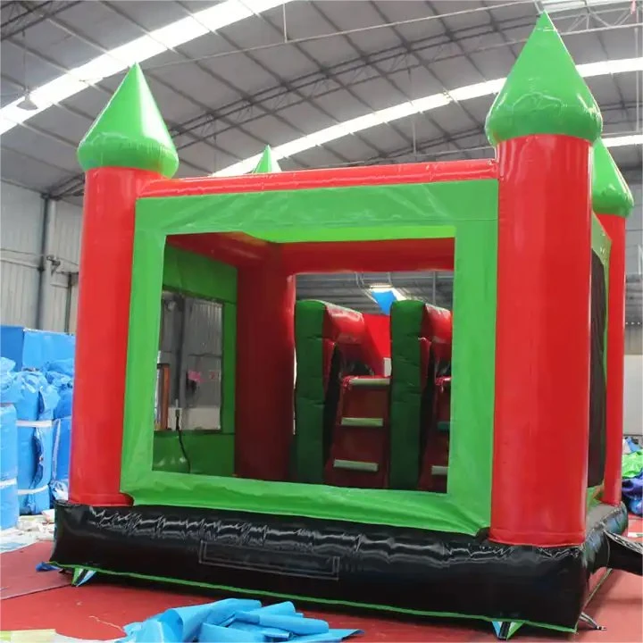 Chinelos insufláveis em PVC de 0,55 mm bouncer o pequeno obstáculo insuflável Castle for Crianças no interior