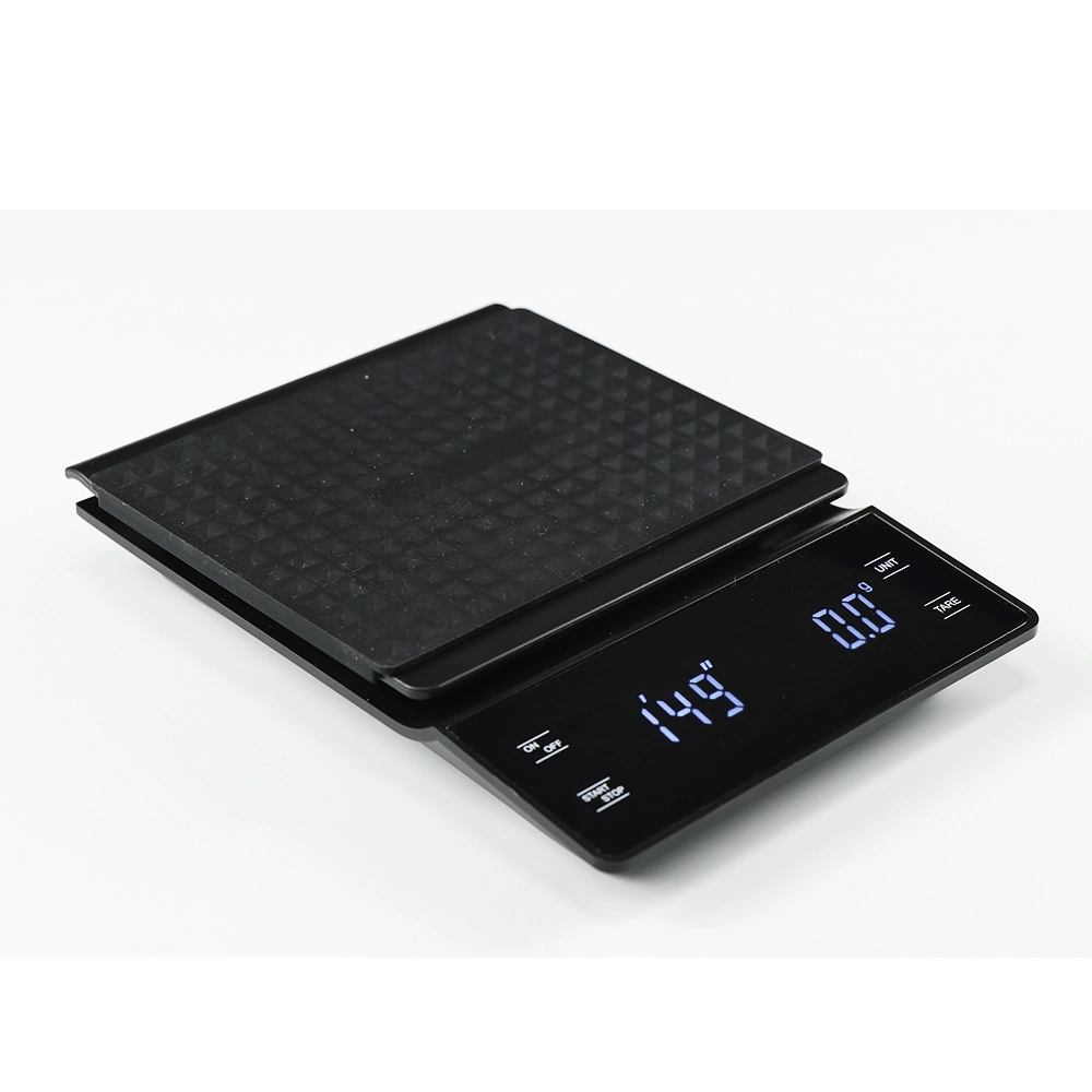 ABS Plastic LED Touch Screen 3kg Food Coffee Scale Timer