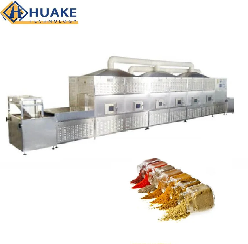 Industrial Tunnel PLC Microwave Drying Sterilization Oven Equipment