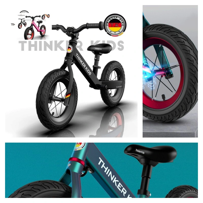 No Pedal Puzzle Multiple Colour High-Carbon Steel 12inch Balance Children Sports Bike