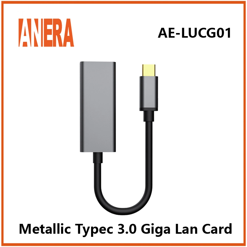 Liga de Alumínio Anera Typec 3.0 ao Adaptador Ethernet RJ45 da placa de rede da Placa de LAN Gigabit