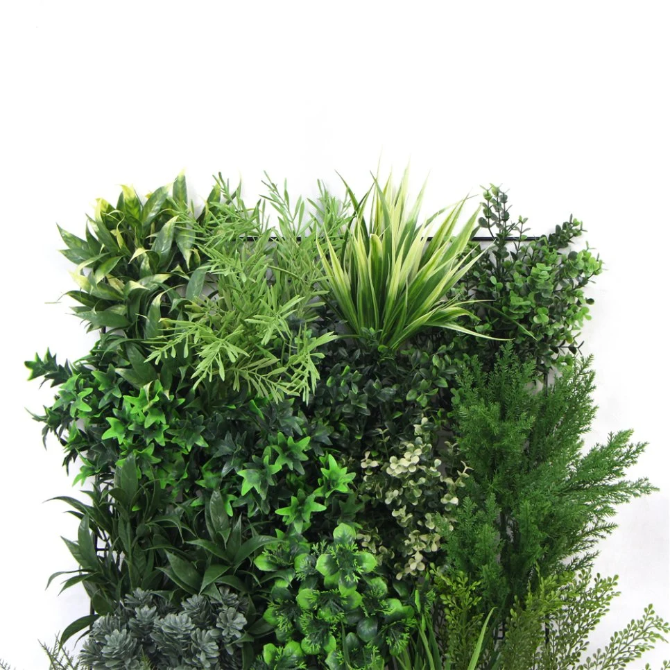 Customized Landscape Artificial Vertical Green Plant Wall Panel for Market Decor