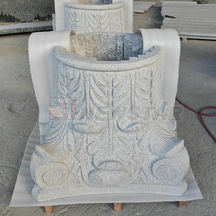 Columnas de mármol de granito piedra tallada Pilar Diseño para interiores Pilares de diseño para la venta