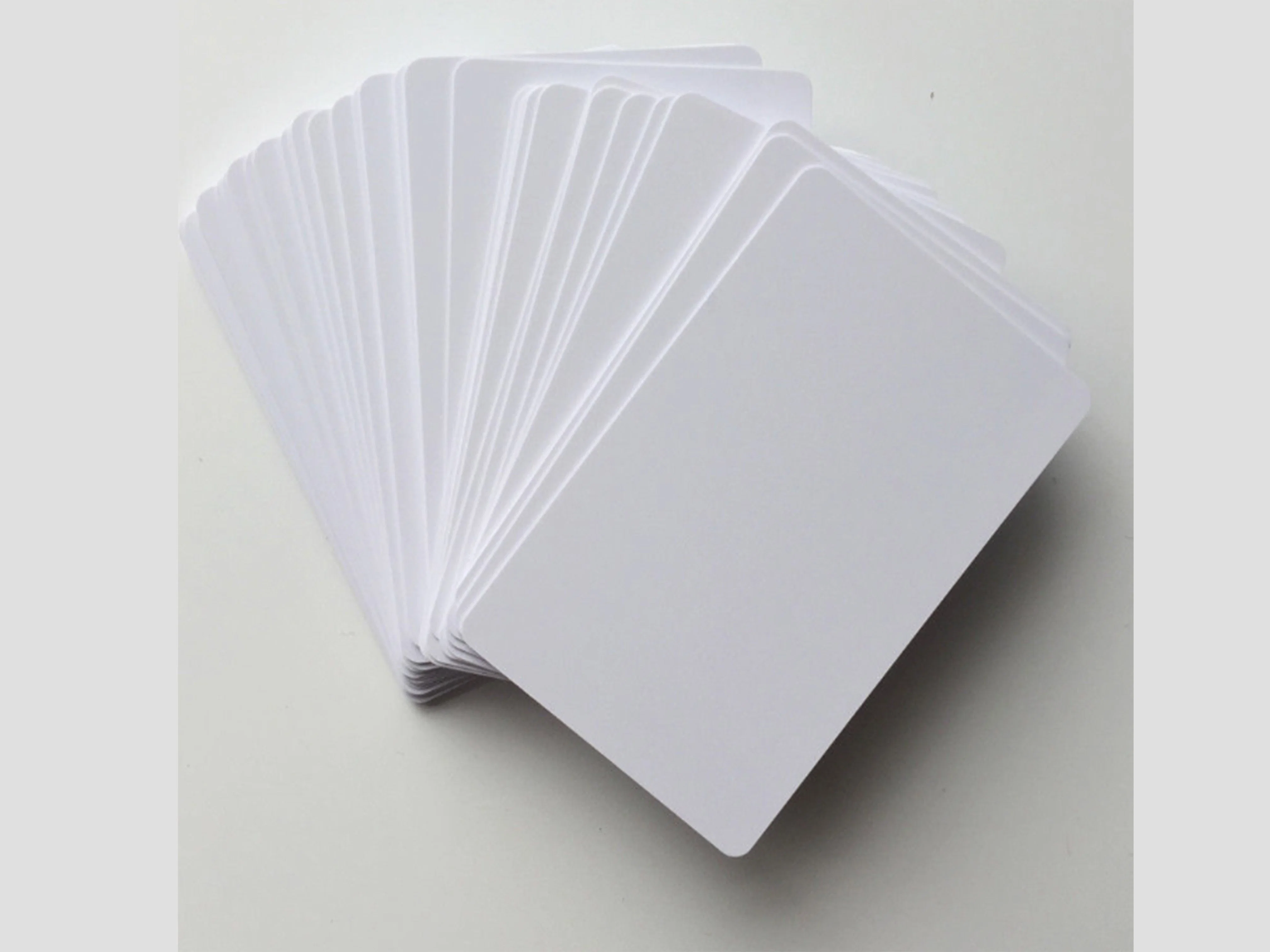 Printable Blank PVC Plastic White Inject RFID Empty ID Cards