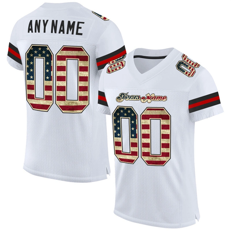 Nouveau Design dernier style mesh polyester personnalisé American football Practice Maillots