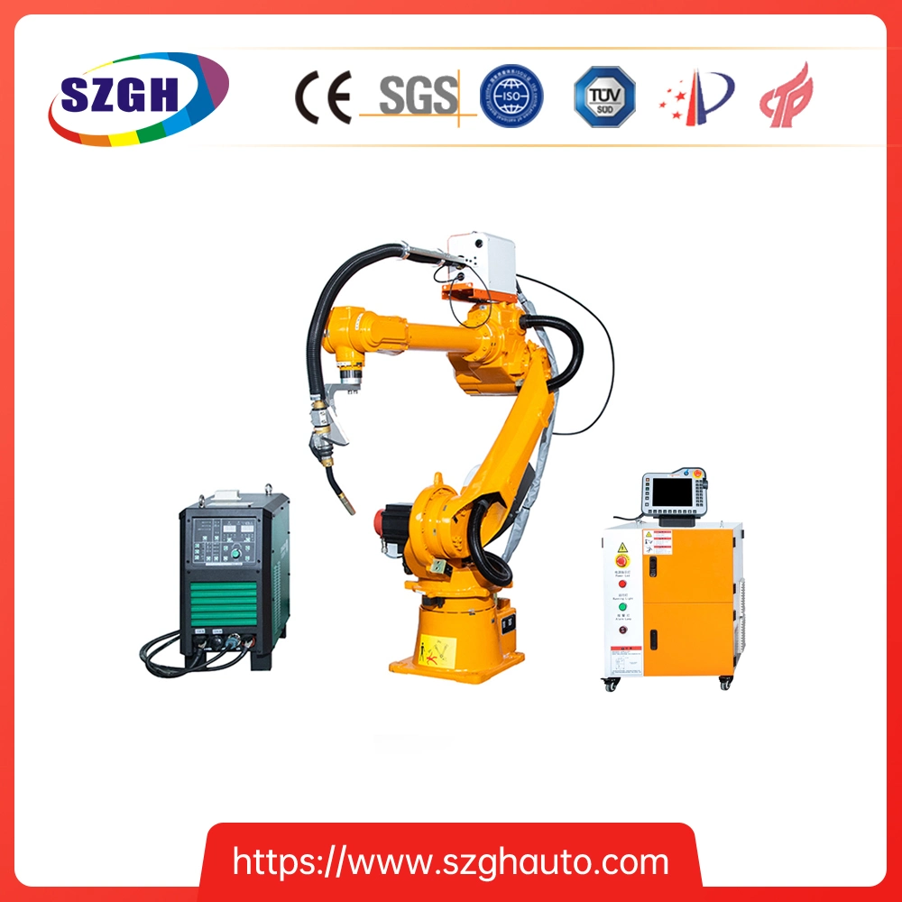 China Szgh 6 Axis MIG Welding Robot Range 1500mm with Power 350A/500A Welding Robot Welder Machine Can Support Chinese&English&Russian&Vietnamese Language