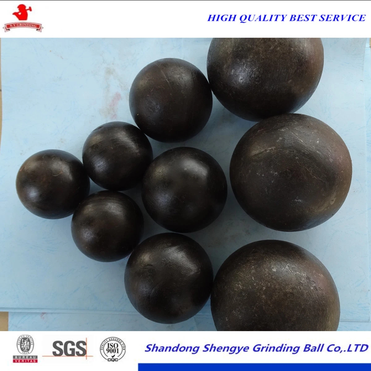 Dia. 1"-6" Forged Grinding Media Steel Ball for Metal Mines