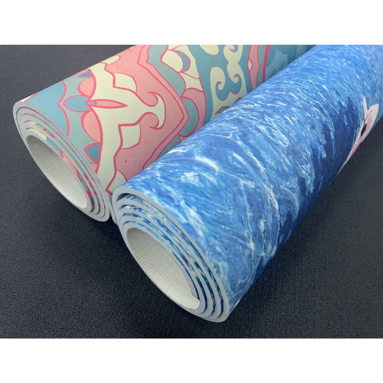 High Density OEM Custom Logo Light Weight Quality Premium Exercise Extra Large Printed TPE Yoga Mat