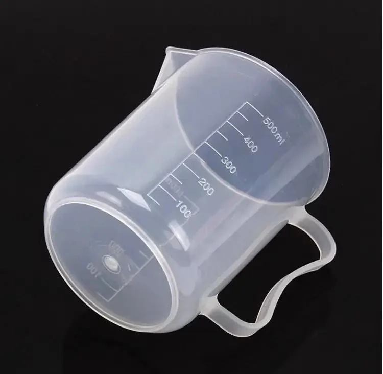 250ml 500ml 1000ml 200ml Kitchen PP Plastic Measuring Cup and Measurement Cylinder