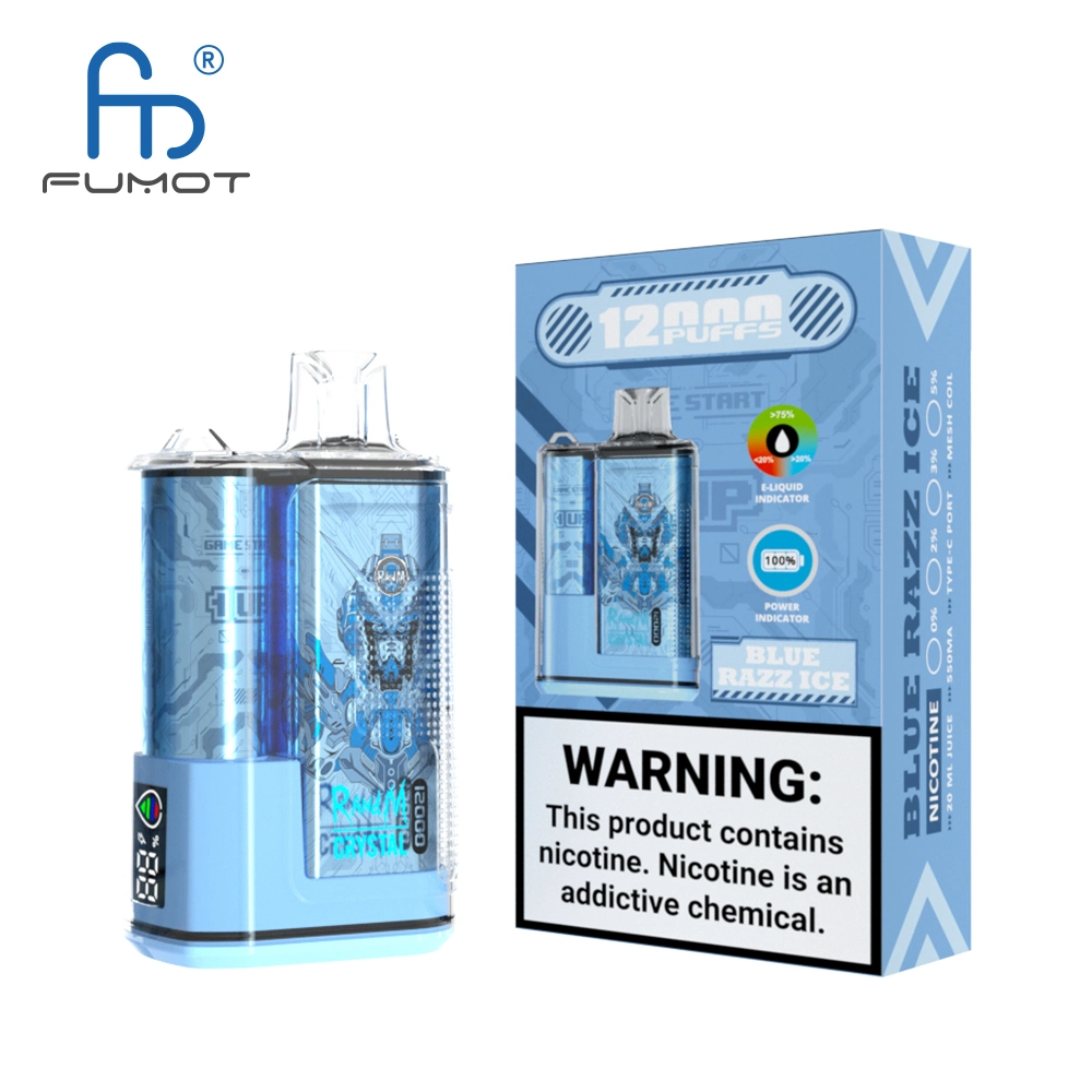 Factory Wholesale/Supplier Fumot Crystal 12K Puffs E Cigarette Randm Vape