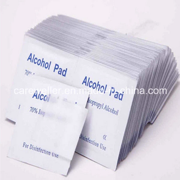 Ethanol Cotton Sterile Wipe 3.7X8cm G100 Alcohol Wipe Prep Pad for Skin Disinfection