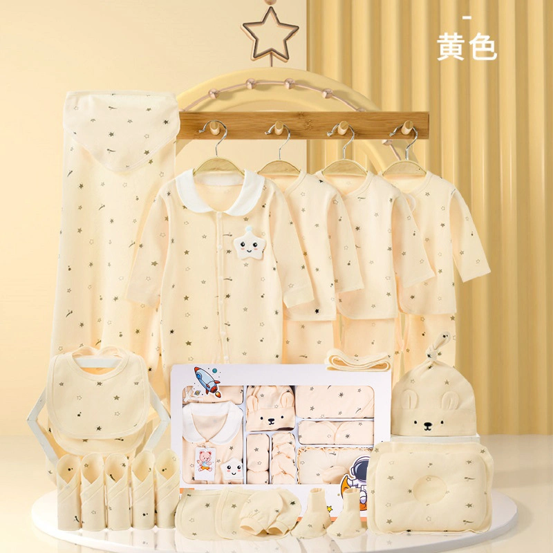 Mayorista 18PCS 21PCS 23 PCS 0-2 años Ropa de dormir para bebés Paquete de regalo Ropa de recién nacido Conjunto de regalo de ropa de bebé 100% algodón