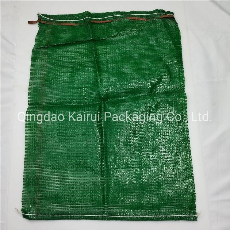 50*80 Cm Green Color Mesh Bags for Potato Onion Corn Cabbage Packing Bag