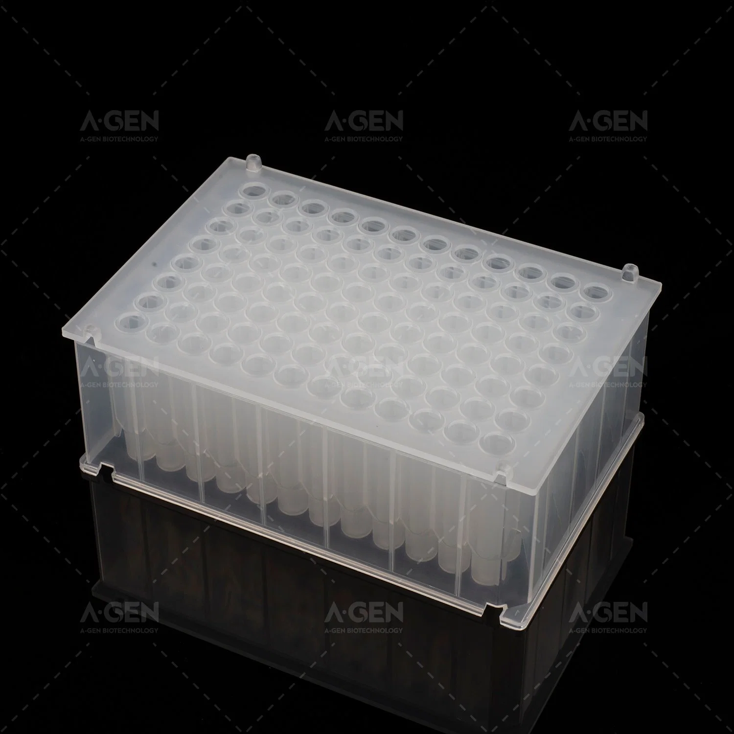 Lab Supplies 2.0ml Clear Transparent 96 Square-Well Deep Well Plates for Kf