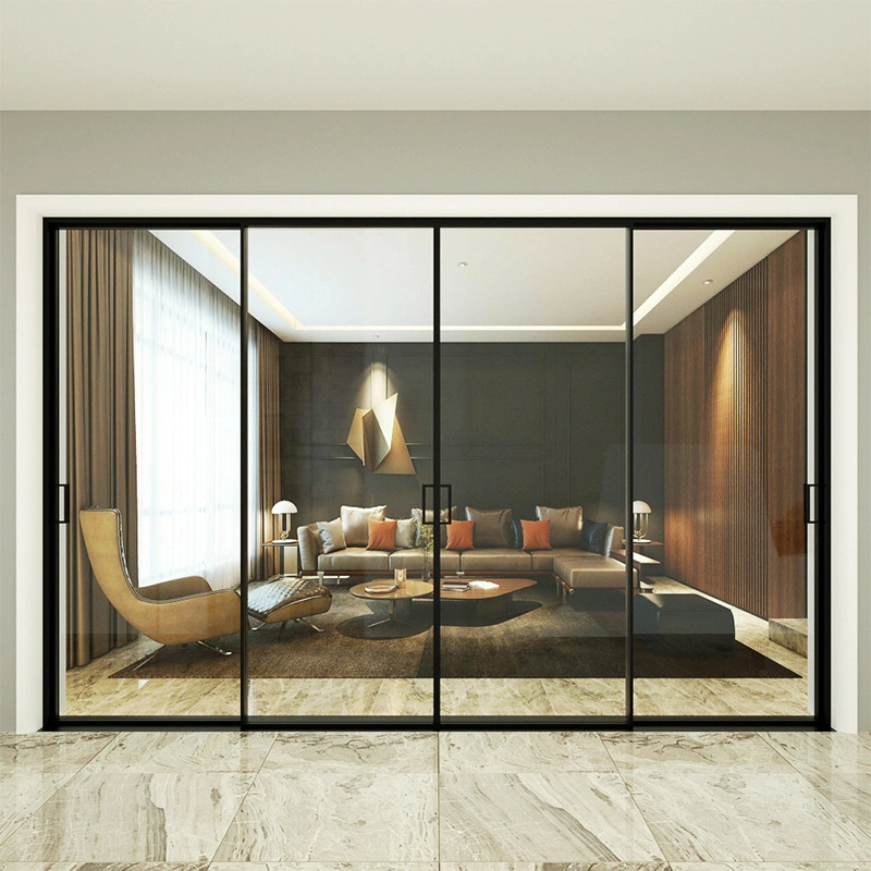 Prima Cheap New Design High Quality Slim Sliding Interior PVC Door for Building Material