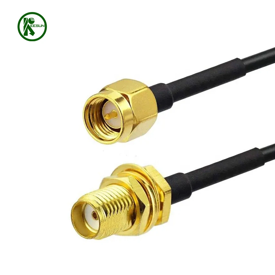 Low Loss 2m 5FT 10m STP SMA Male to SMA Female Connector Coax Coaxial Extension Antenna GSM Splitter Rg58 Cable