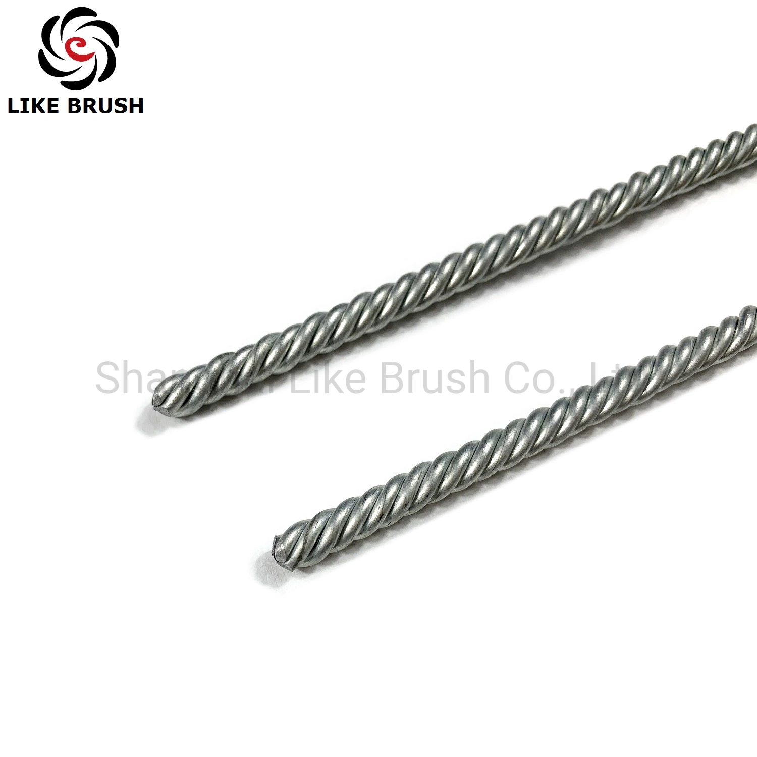 Double Stem Double Spiral Aluminum Oxide Wire Spiral Brushes