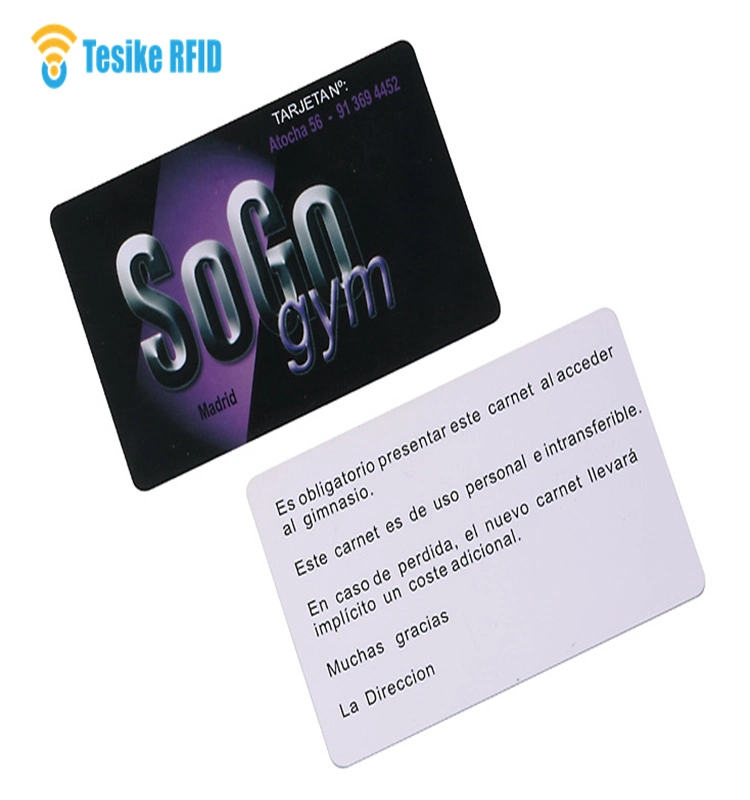 Tarjeta de chip 13,56MHz RFID Ultralight EV1 personalizada con cuatro colores Impresión