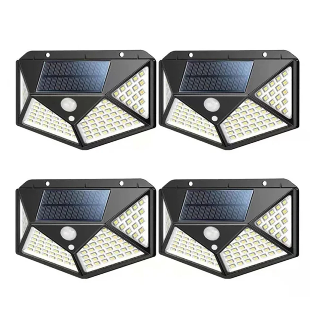 114/100 LED Solar Power PIR Motion Sensor Wall Light Waterproof Outdoor Garden Lamps