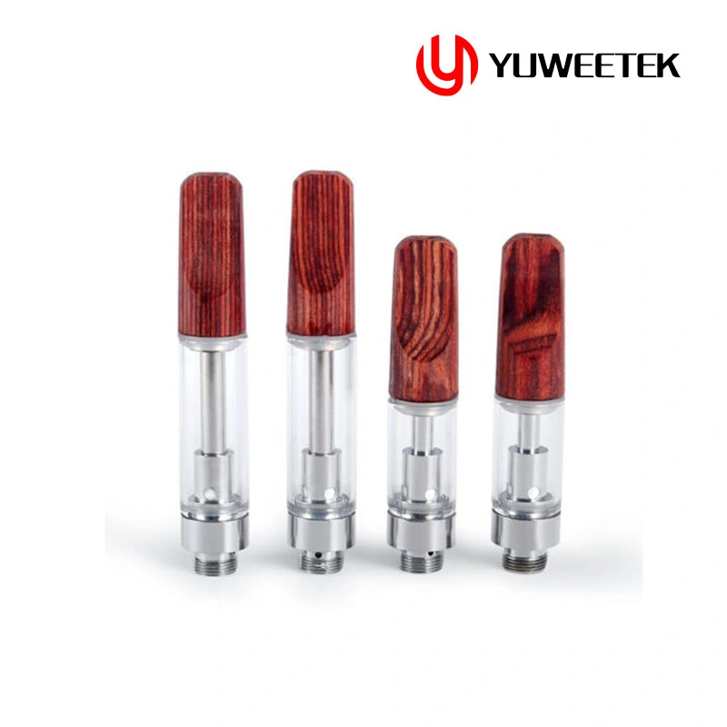 RW-C15 Wood Tips Carts Cell 510 Thread Empty Disposable/Chargeable Vapes Oil Wax Cartridges 1ml 1gram 1g