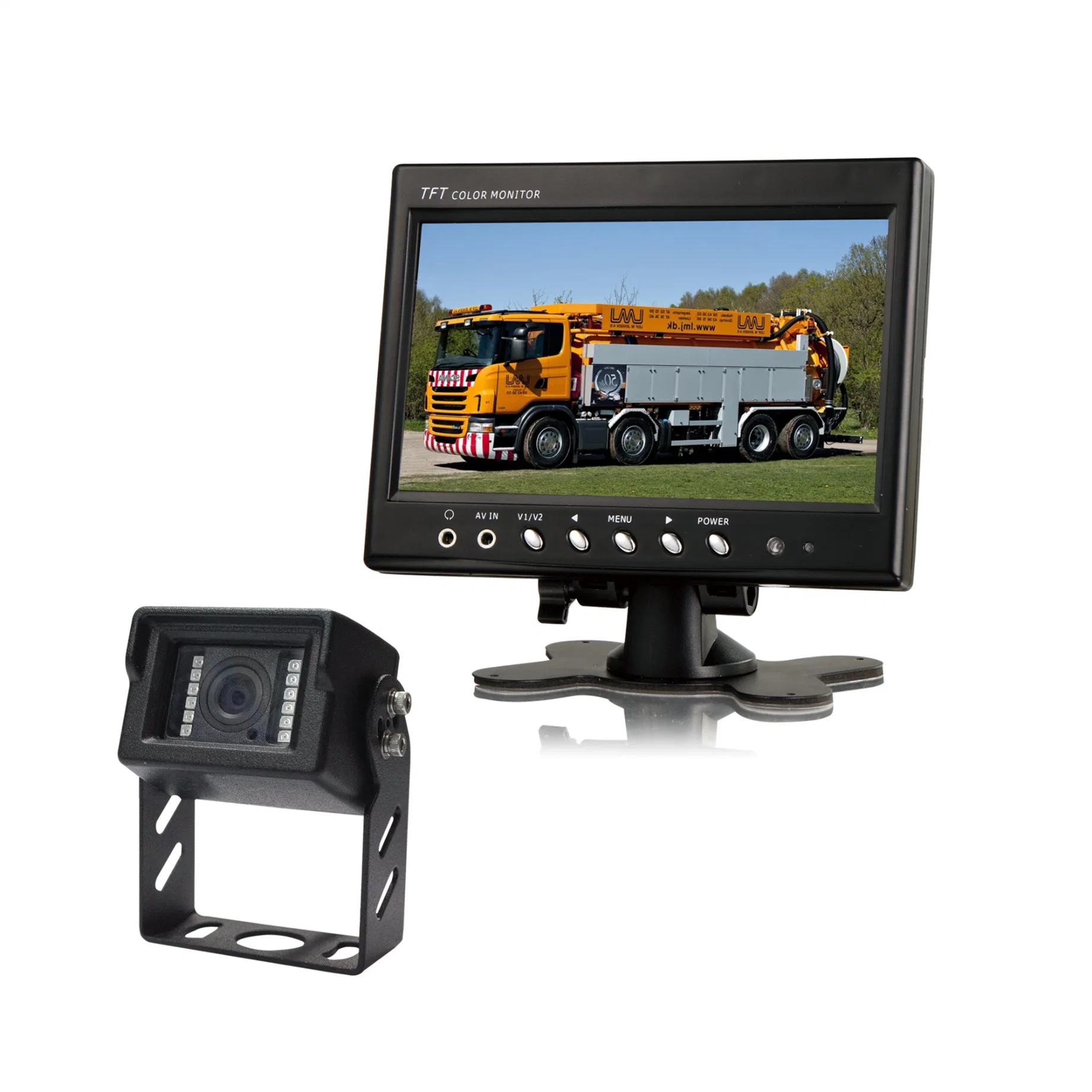 Moniteur LCD TFT 7 pouces pour voiture Bus système de sécurité CCTV du véhicule