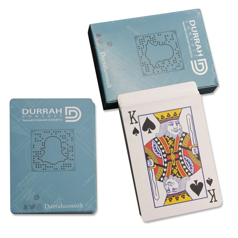 Cores personalizadas OEM aceitar imprimir directamente a China Fabricante Cartas de jogar poker de plástico