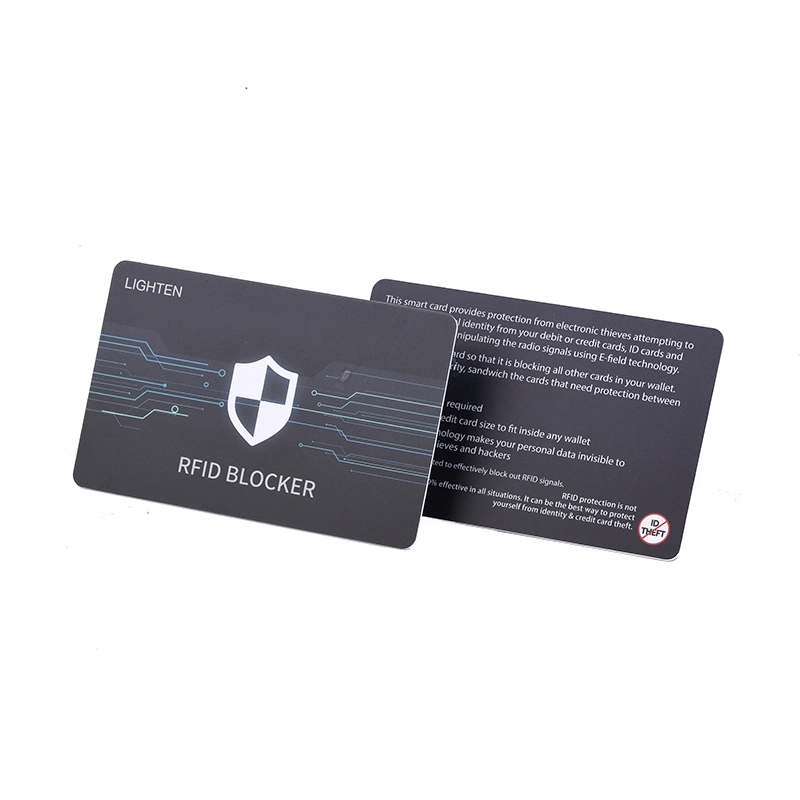 Cr80 Size RFID Shield Blocking Card for Security Protection