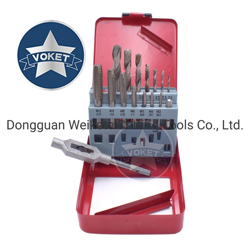 HSS Metric Hand Tap M3 M4 M5 M6 M8 M10 M12 Twist Drill 2.5 3.3 4.2 5 6.8 8.5 10.2 Wire Tap Wrench Screw Thread Taps and Drills