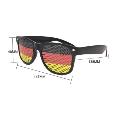 Pinhole Sticker Flag Sunglasses Promotional Sunglasses Custom Logo Cheap Wholesale/Supplier Sunglass Unisex